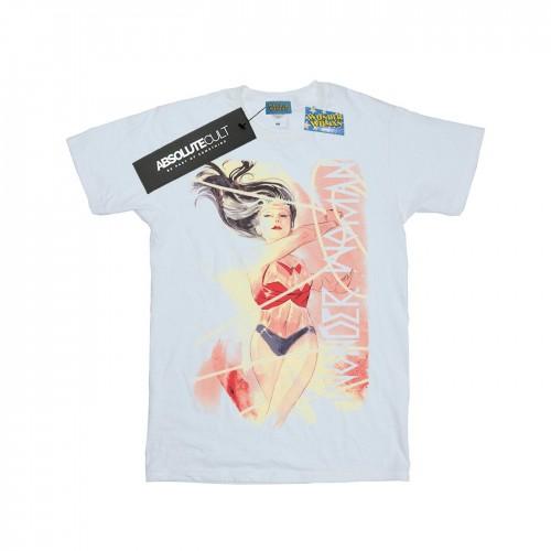 DC Comics Girls Wonder Woman aquarel Lasso katoenen T-shirt