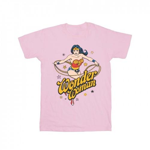 DC Comics Girls Wonder Woman Stars katoenen T-shirt