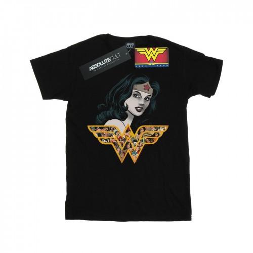 DC Comics Girls Wonder Woman retro collage katoenen T-shirt