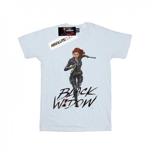 Marvel Girls Black Widow Movie Natasha Running katoenen T-shirt