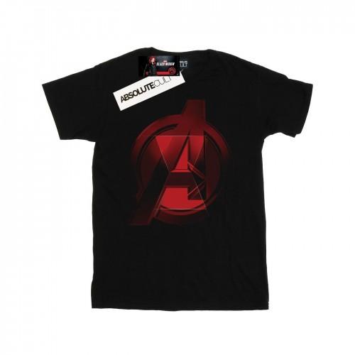 Marvel Katoenen T-shirt met Black Widow Movie Avengers-logo voor meisjes