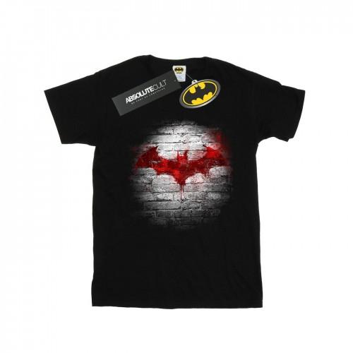 DC Comics katoenen T-shirt met Batman-logo aan de muur voor meisjes