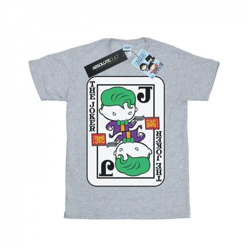 DC Comics jongens Chibi Joker speelkaart T-shirt