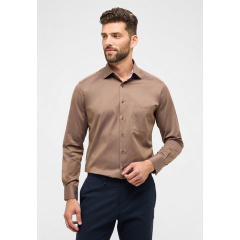 ETERNA Mode GmbH MODERN FIT Cover Shirt in chestnut unifarben