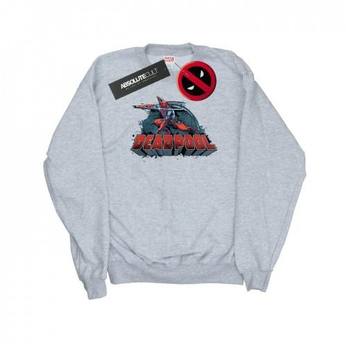 Marvel heren sweatshirt met Deadpool Sword-logo