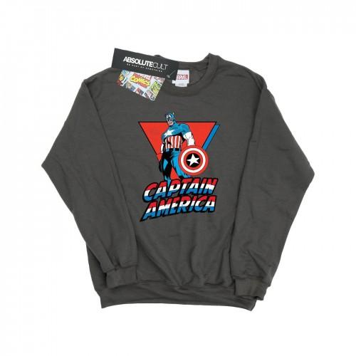 Marvel Heren Captain America staand sweatshirt