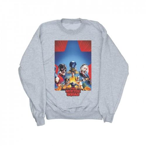 DC Comics heren sweatshirt met Suicide Squad blauwe sterposter