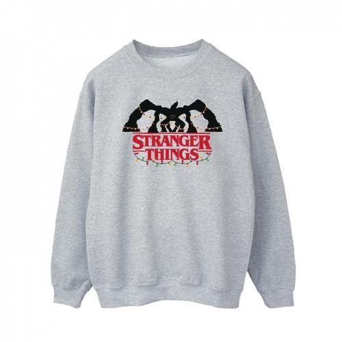 Pertemba FR - Apparel Netflix Heren Stranger Things Demogorgon Kerstverlichting Sweatshirt