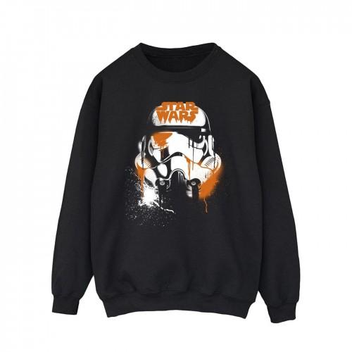 Star Wars Mens Halloween Stormtrooper Helmet Sweatshirt