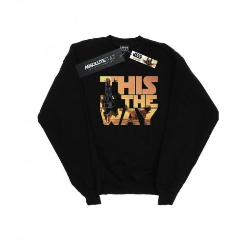 Star Wars Heren The Mandalorian The Way Poster Tekst Sweatshirt