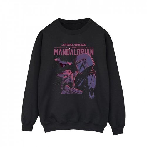 Star Wars Mens The Mandalorian Hello Friend Sweatshirt