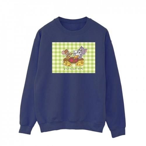 Tom And Jerry Mens Breakfast Buds Sweatshirt