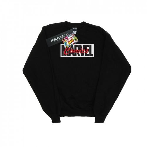 Marvel heren sweatshirt met rood lettertypelogo