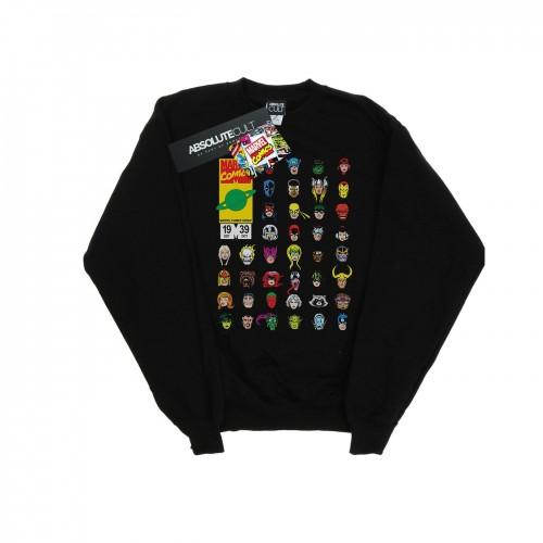 Marvel Heren  Comics Heads Cover Sweatshirt