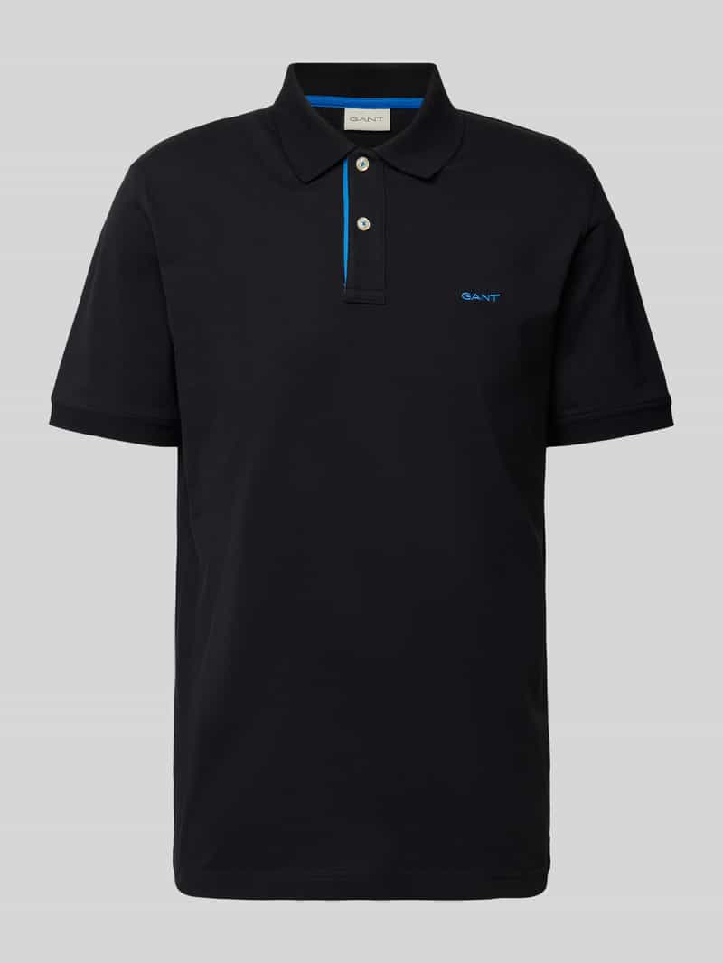 Gant Regular fit poloshirt met labelstitching