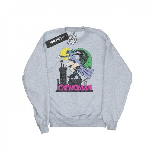 DC Comics Catwoman Sweatshirt met Crackle-logo voor jongens