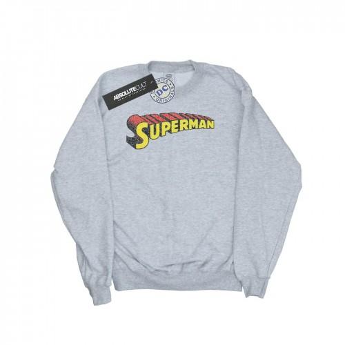 DC Comics Superman Telescopisch Crackle Logo Sweatshirt voor jongens