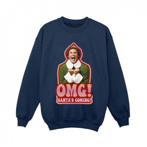 Elf Boys Santa's Coming Sweatshirt