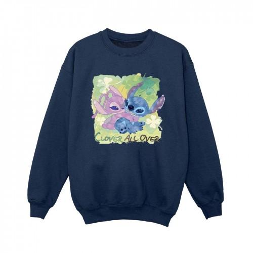 Disney Boys Lilo en Stitch St Patrick's Day Clover Sweatshirt