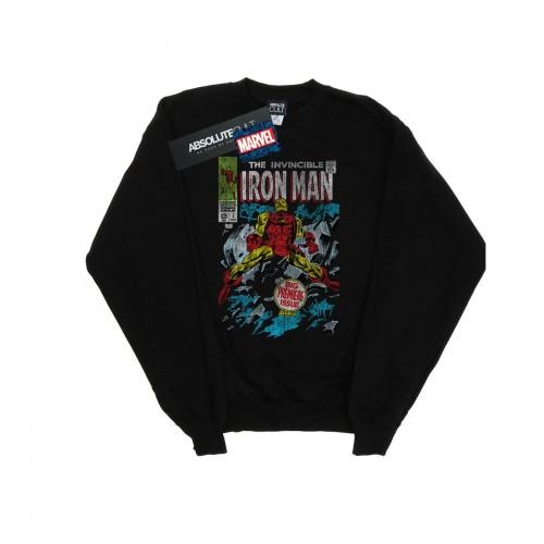 Marvel Boys Invincible Iron Man Distressed Issue One Sweatshirt