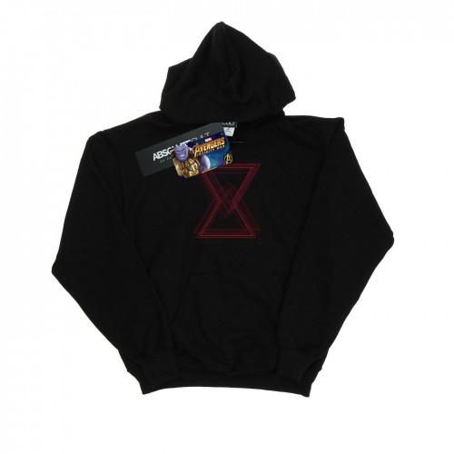 Marvel Boys Avengers Infinity War zwarte weduwe lijnen hoodie