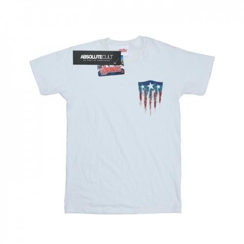 Marvel Boys Captain America Splatter Shield T-shirt met nepzak