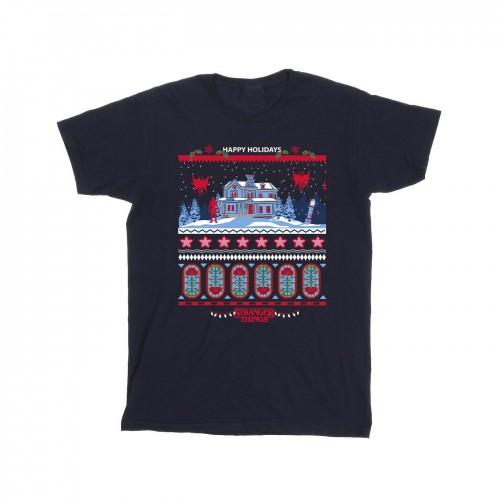 Pertemba FR - Apparel Netflix Boys Stranger Things Fair Isle T-shirt