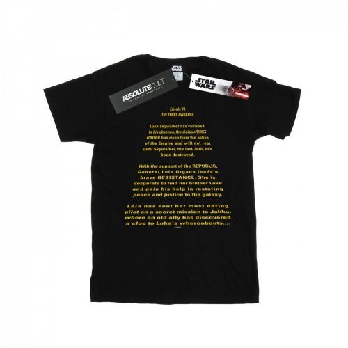 Star Wars Boys The Force Awakens Opening Crawl T-Shirt