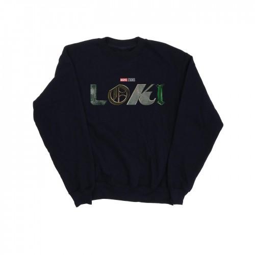 Marvel Boys Loki-logo-sweatshirt