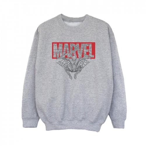 Marvel Boys Spider Man-logo rood sweatshirt