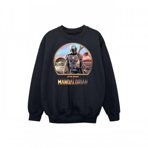 Star Wars Boys The Mandalorian Mando And The Child Sweatshirt