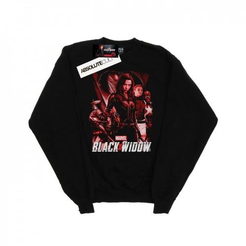 Marvel Boys Black Widow Movie Red Group-sweatshirt