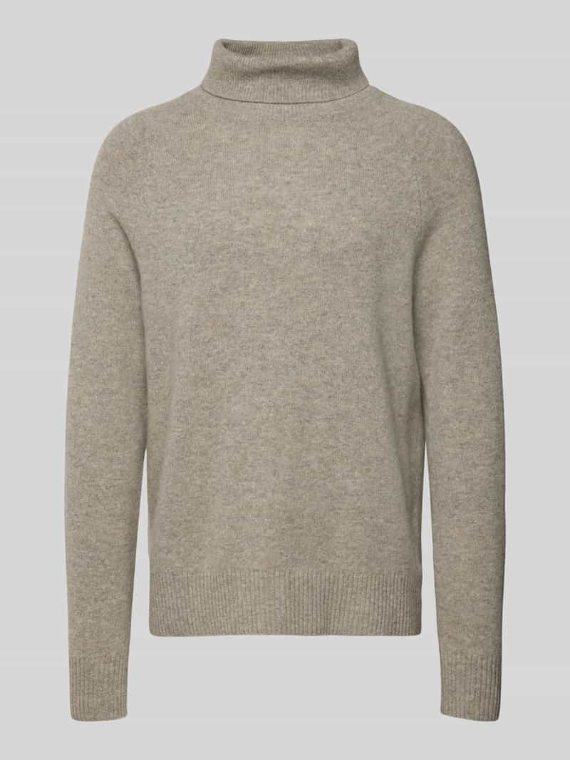 CK Calvin Klein Gebreide pullover van wol met labeldetail