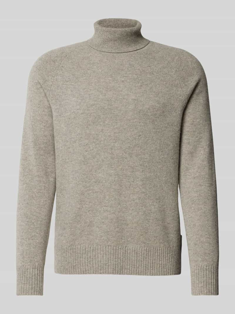 CK Calvin Klein Gebreide pullover van wol met labeldetail