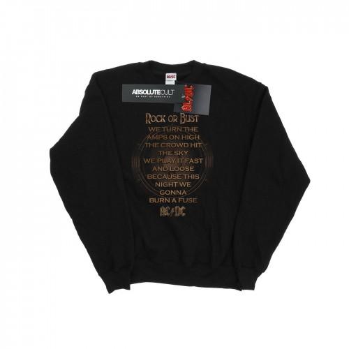 AC/DC meisjes rock of buste songteksten sweatshirt