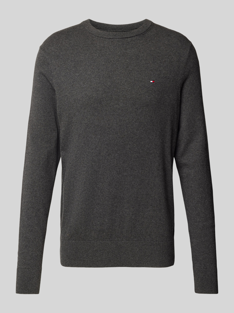 Tommy Hilfiger Gebreide pullover met logostitching, model 'PIMA'