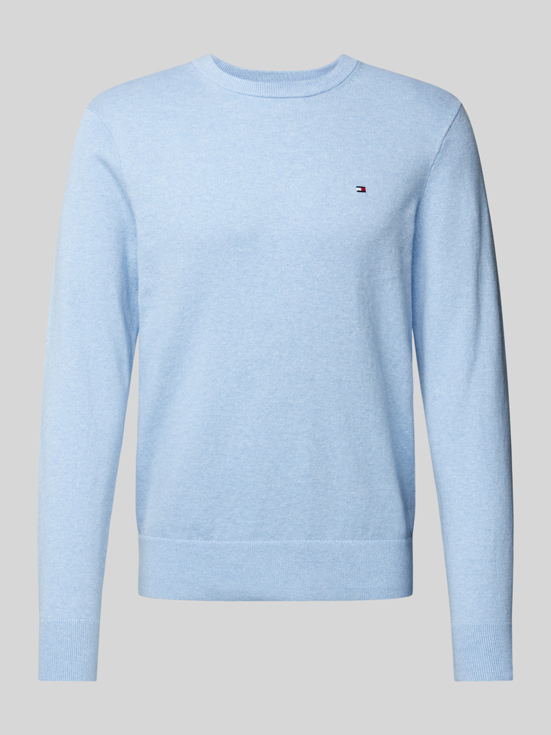 Tommy Hilfiger Gebreide pullover met logostitching, model 'PIMA'