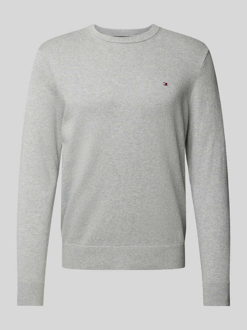 Tommy Hilfiger Gebreide pullover met logostitching, model 'PIMA'