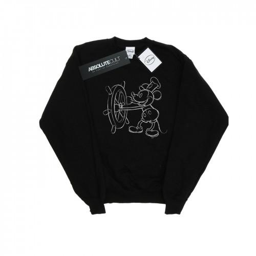 Disney Girls Mickey Mouse Steamboat Sketch-sweatshirt