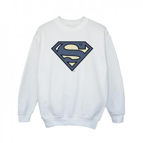 DC Comics Superman Indigo blauw logo-sweatshirt voor meisjes