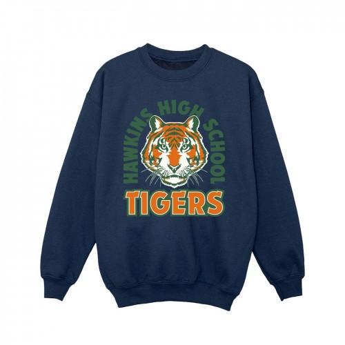 Pertemba FR - Apparel Netflix Girls Stranger Things Hawkins Arch Tiger-sweatshirt