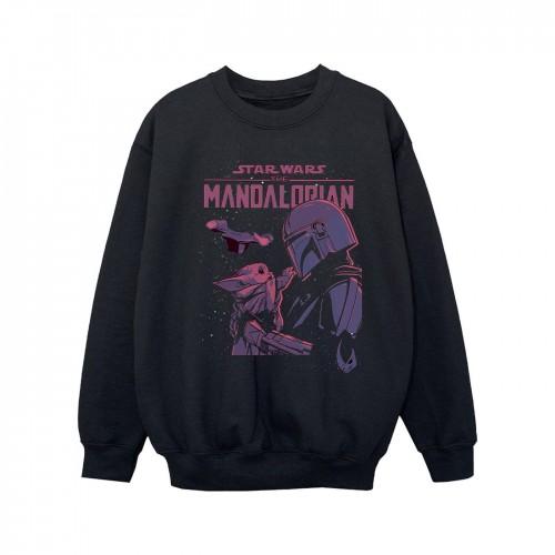 Star Wars Girls het Mandalorian Hello Friend Sweatshirt