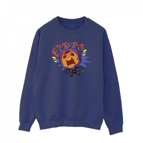 Disney Heren Big Hero 6 Baymax Hiro Angry Manga Sweatshirt