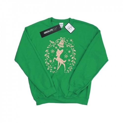 Disney Heren Bambi Kerstkrans Sweatshirt