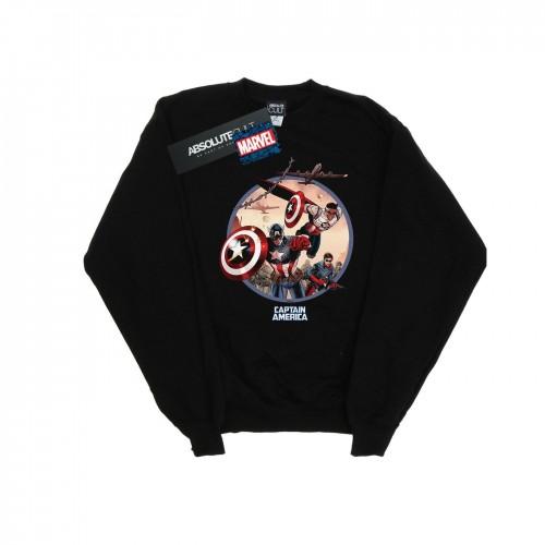 Marvel Heren Captain America en Falcon In Battle Sweatshirt