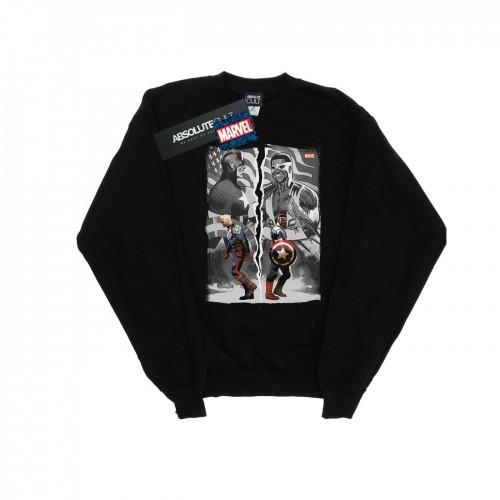 Marvel heren Falcon en Captain America split-sweatshirt