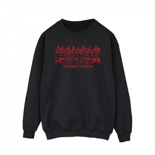 Pertemba FR - Apparel Netflix Heren Stranger Things Vlammen Sweatshirt