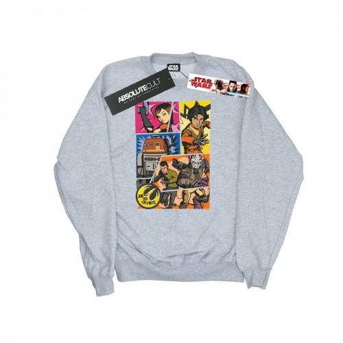 Star Wars Mens Rebels Comic Strip Sweatshirt