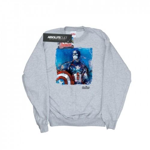 Marvel Heren Captain America Art Sweatshirt