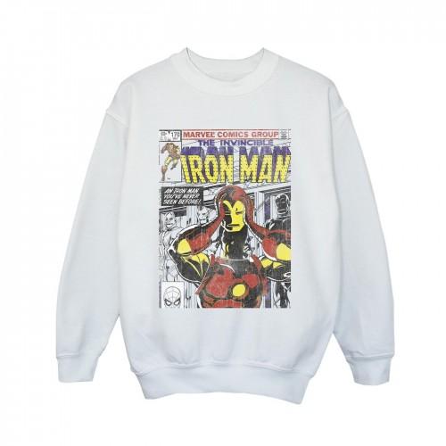 Marvel Boys Iron Man hoofddeksel uit sweatshirt